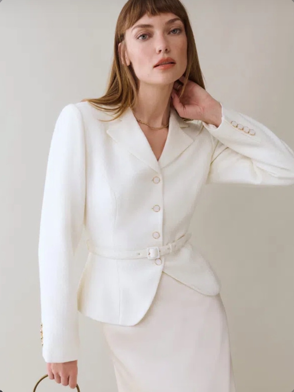 Reformation Mabel Jacket. Perfect for a courthouse wedding!